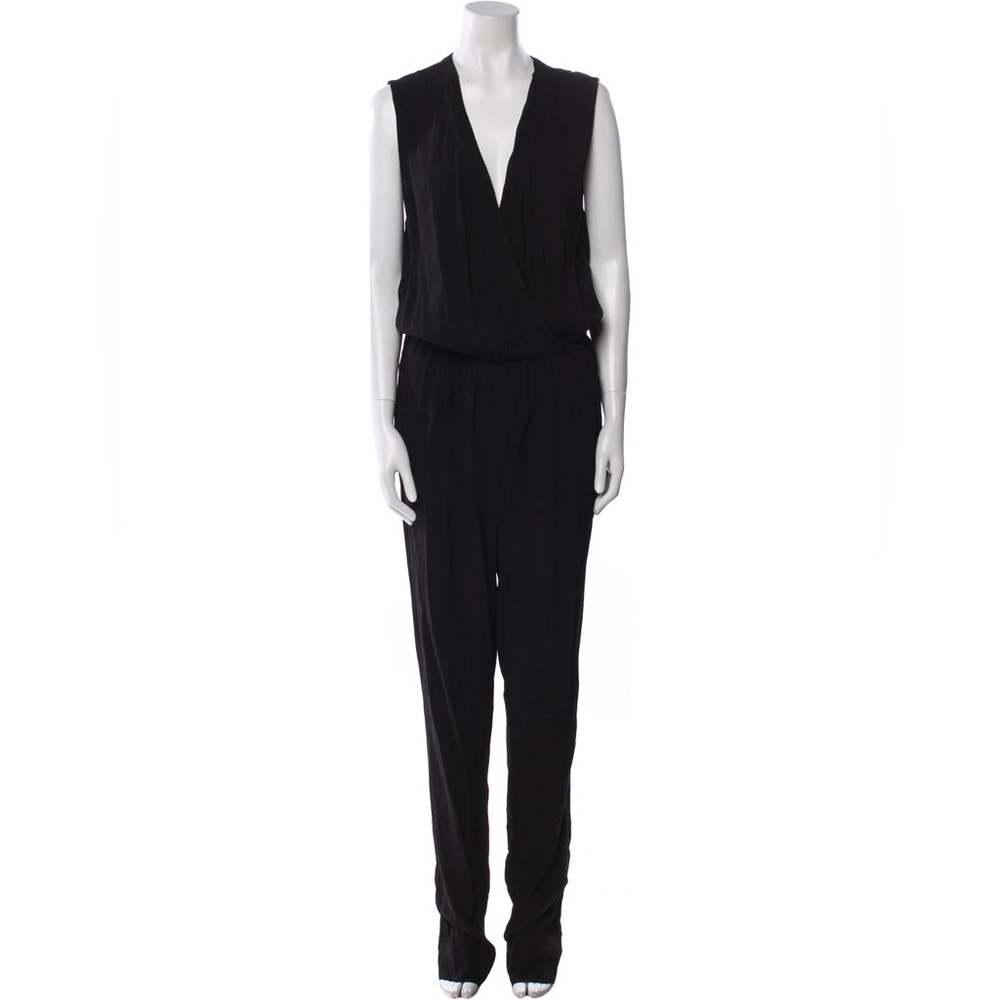 Diane Von Furstenberg DVF Classic Black Jumpsuit Size 6
